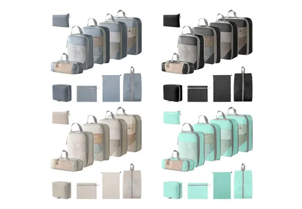 10-Piece Travel Compression Packing Storage