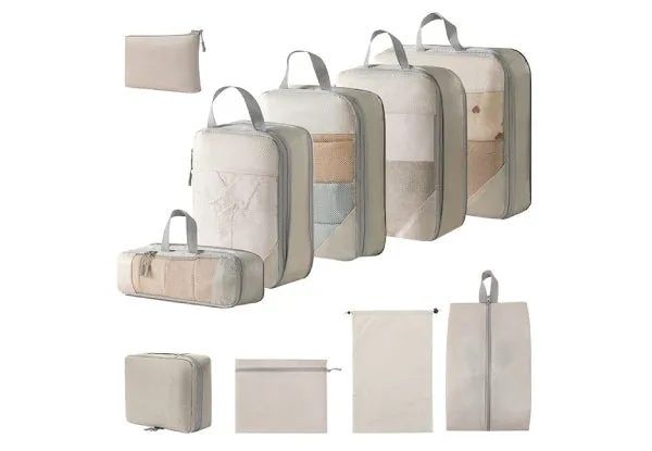 10-Piece Travel Compression Packing Storage