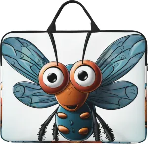 14 Inch Laptop Sleeve Case Waterproof Lightweight Laptop Case Bag Insect Wings Eyes Travel Laptop Bag With Handle Briefcase Messenger Bag For Women Men
