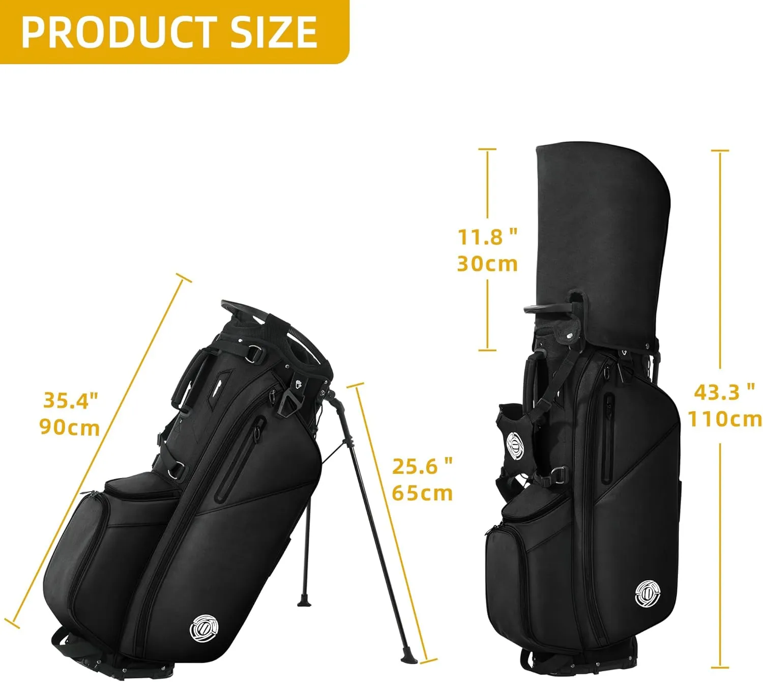 14 Way Golf Stand Bag, Lightweight Golf Bags for Men Women with Full-Length Dividers, Ergonomic Design, Weather-Resistant, Multi Pockets
