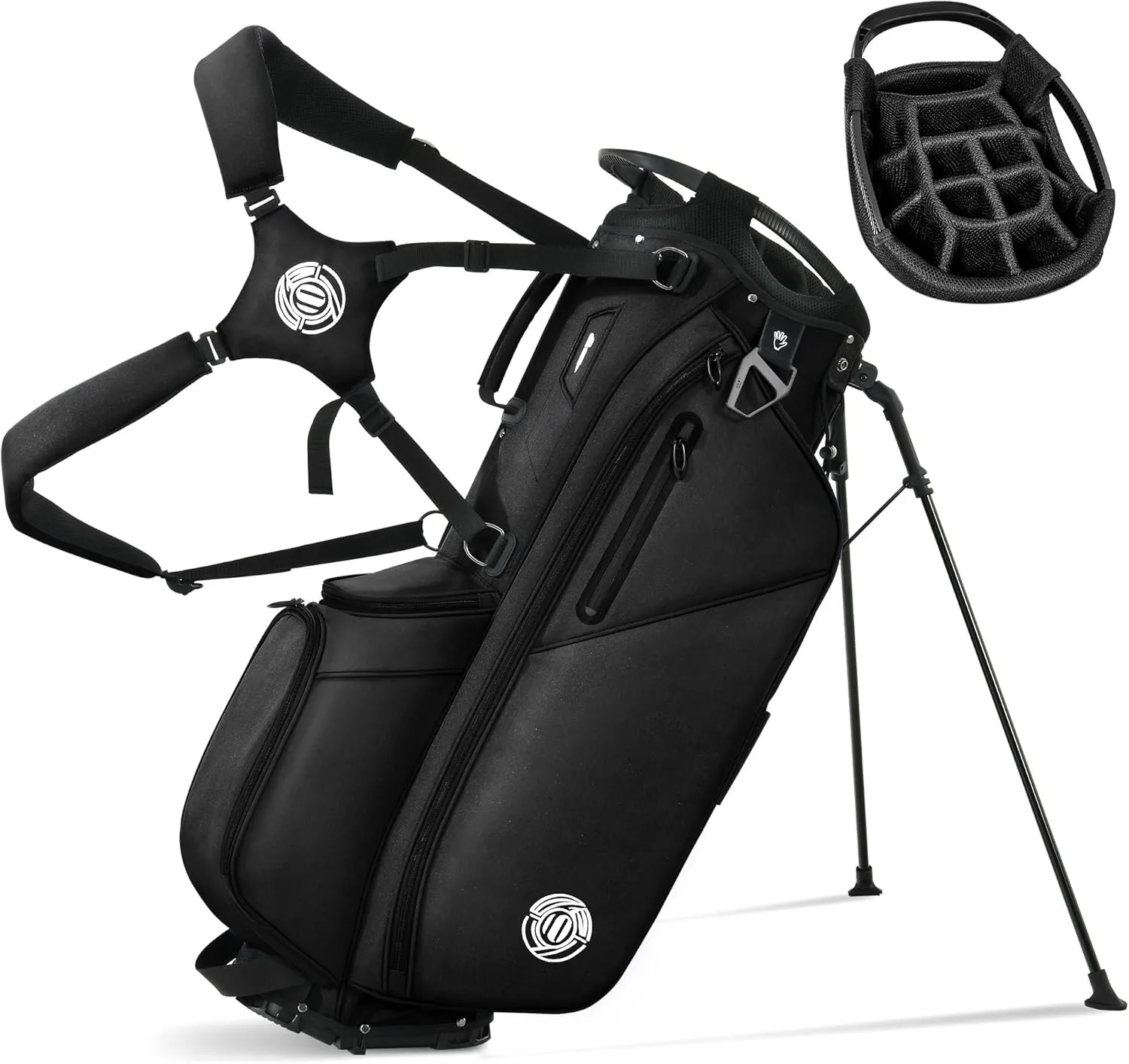 14 Way Golf Stand Bag, Lightweight Golf Bags for Men Women with Full-Length Dividers, Ergonomic Design, Weather-Resistant, Multi Pockets