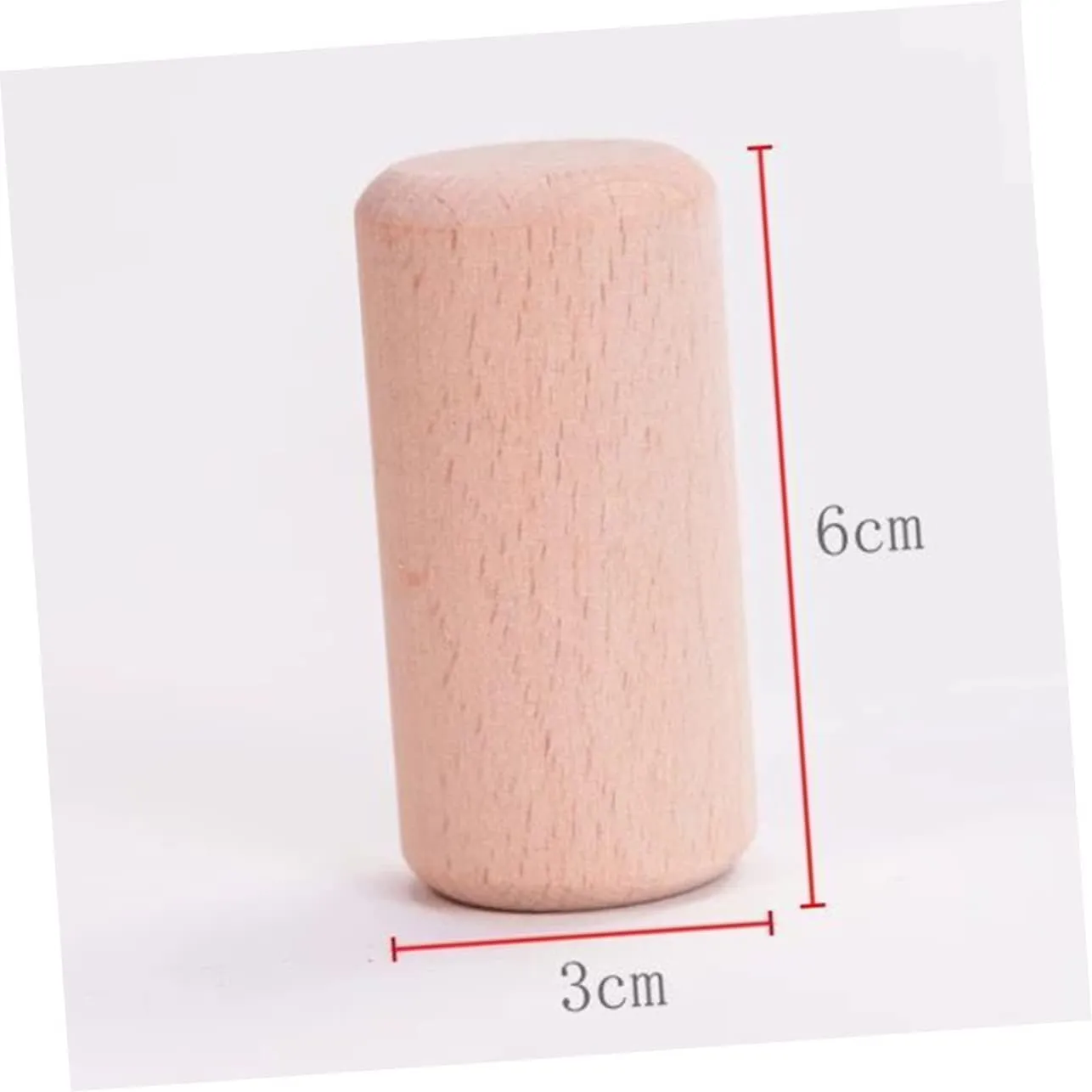 20Pcs Cylinder Blocks Smooth Sturdy Geometric Building for DIY Crafting and Educational Play Design
