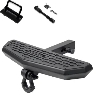 24" Hitch Step Armor Fit for 2" Hitch Receiver Pickup Truck&Trailer&SUV Rear Bumper Guard Protector|Anti-Slip Design&with Traction Function | with Pin Lock and Stabilizer