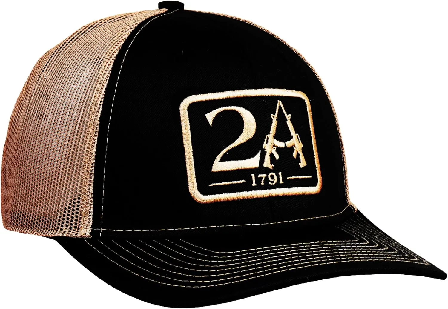 2A 1791 Snap Cap Second Amendment, Men Women Classic Mesh-Back Design Outdoor Everyday Wear All-Season Perfect for Gifting