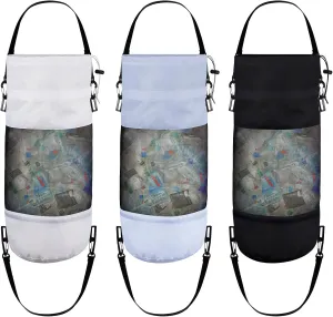 3 Pack Boat Trash Bags Portable Trash Can Accessories Mesh Garbage Container for Boat Kayak Camper Men Women Adults