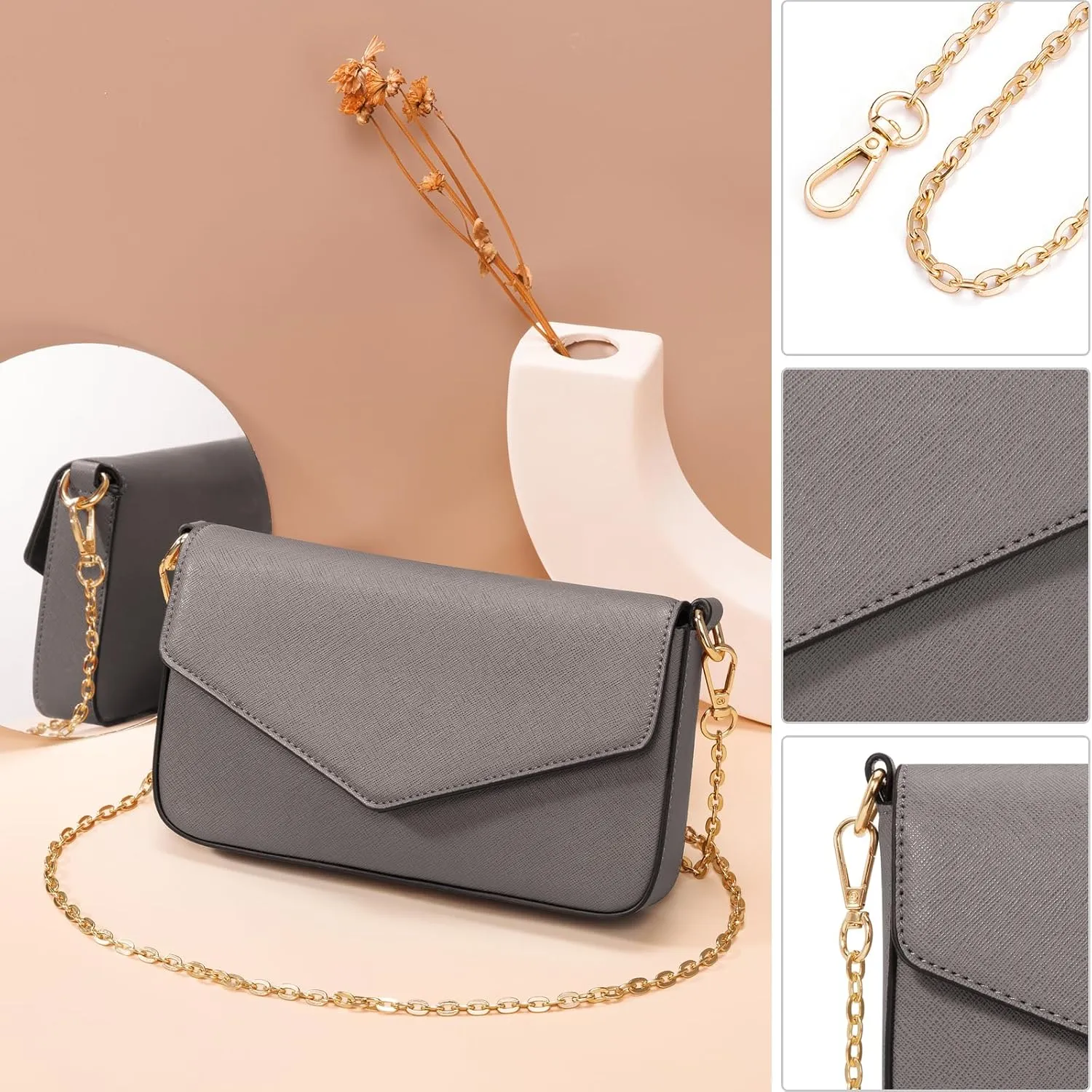 4PCS Women Fashion Handbags Purses Wallet Tote Shoulder Bags Casual Crossbody Bags, Best Valentine's Day Gift for Ladies Girls, Satchel Purse Set 4pcs