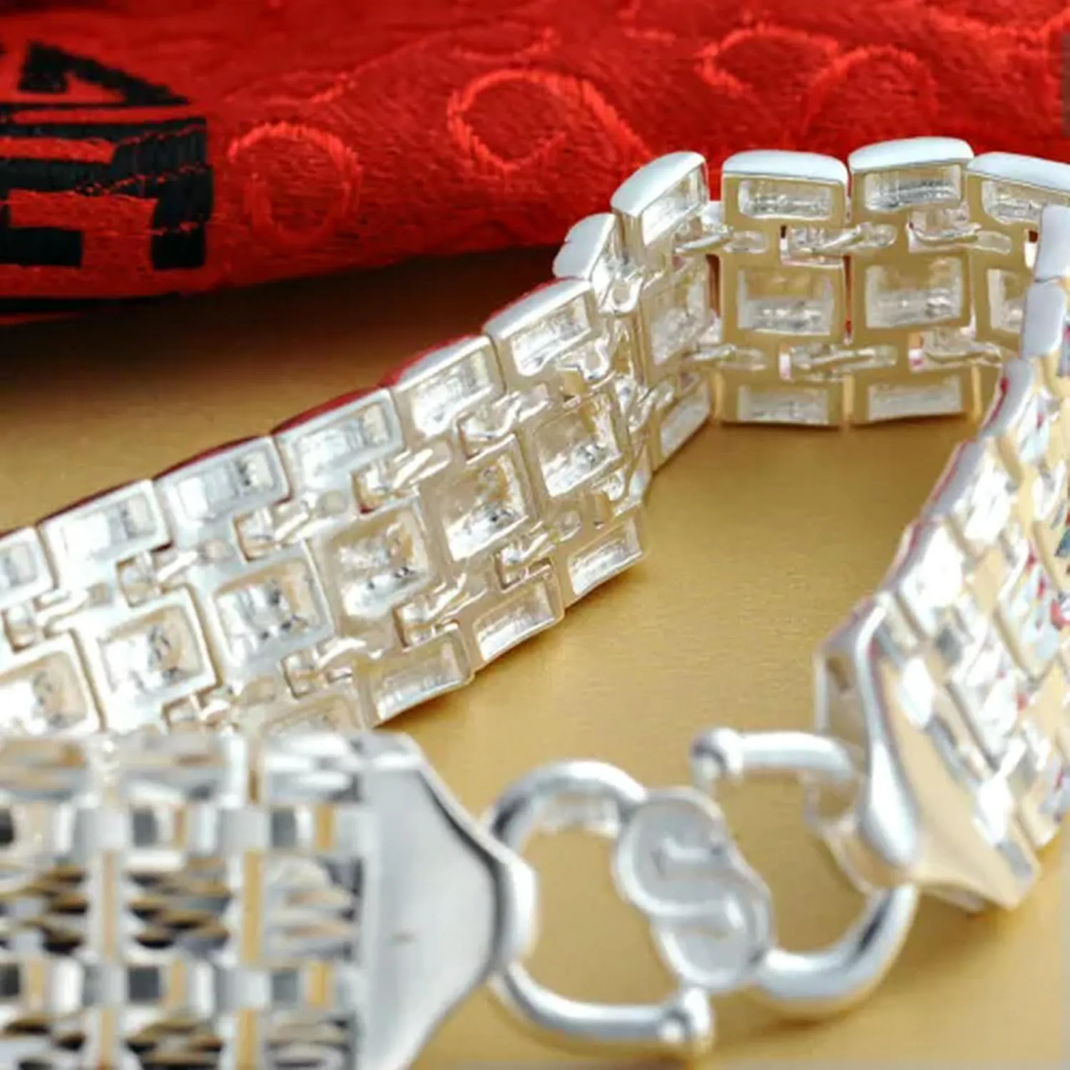 990 Pure Silver Bracelet for Women Men 15mm Wider Watch Link 7inch to 8inch -21cm/8.26inch-39-40g