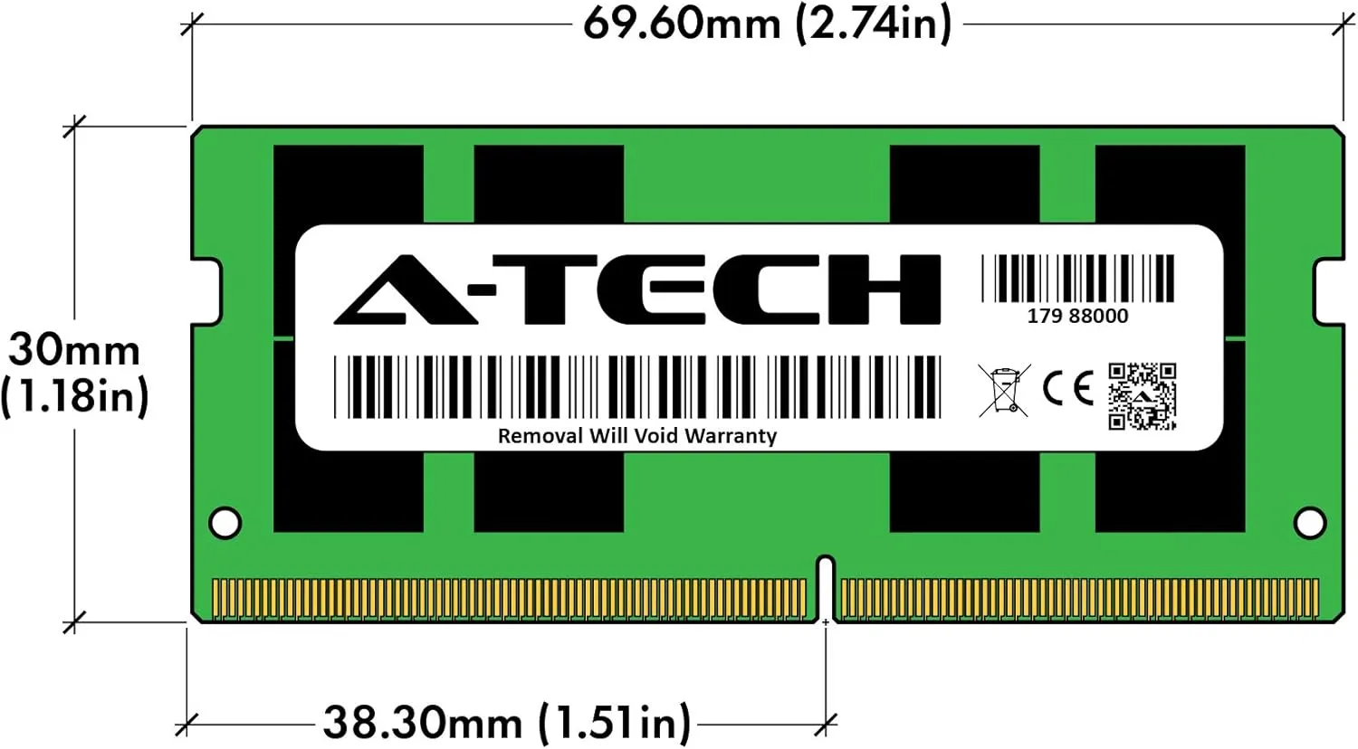 A-Tech 64GB (2x32GB) DDR4 2666MHz PC4-21300 (PC4-2666V) CL19 SODIMM 2Rx8 1.2V 260-Pin Non-ECC SO-DIMM Laptop Notebook RAM Memory Modules