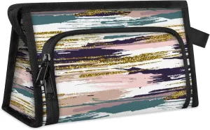 Abstract Art Dapple Toiletry Bags Travel Makeup Bag for Women Men Portable Storage Cosmetic Bags Waterproof with Zipper