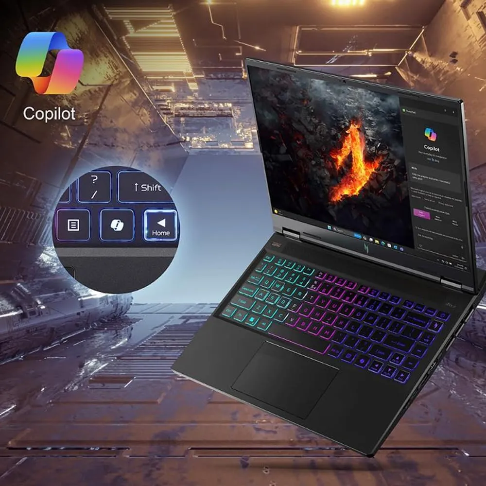 Acer Nitro 14 Gaming Laptop | AMD Ryzen 7 8845HS Octa-Core AI Capable Processor | NVIDIA GeForce RTX 4060 Laptop GPU | 14.5" WUXGA IPS 120Hz Display | 16GB LPDDR5X | 512GB SSD | WiFi 6E | AN14-41-R74Z