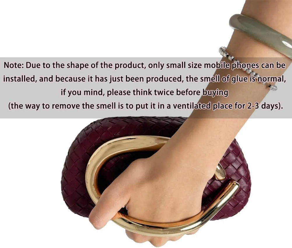 Acrylic Clutch Purse for Women Classic Round Acrylic Evening Handbag Vintage Metal Handlebars Bag for Wedding Party Prom