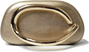 Acrylic Clutch Purse for Women Classic Round Acrylic Evening Handbag Vintage Metal Handlebars Bag for Wedding Party Prom