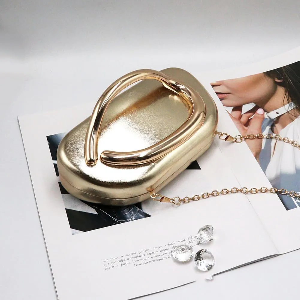 Acrylic Clutch Purse for Women Classic Round Acrylic Evening Handbag Vintage Metal Handlebars Bag for Wedding Party Prom