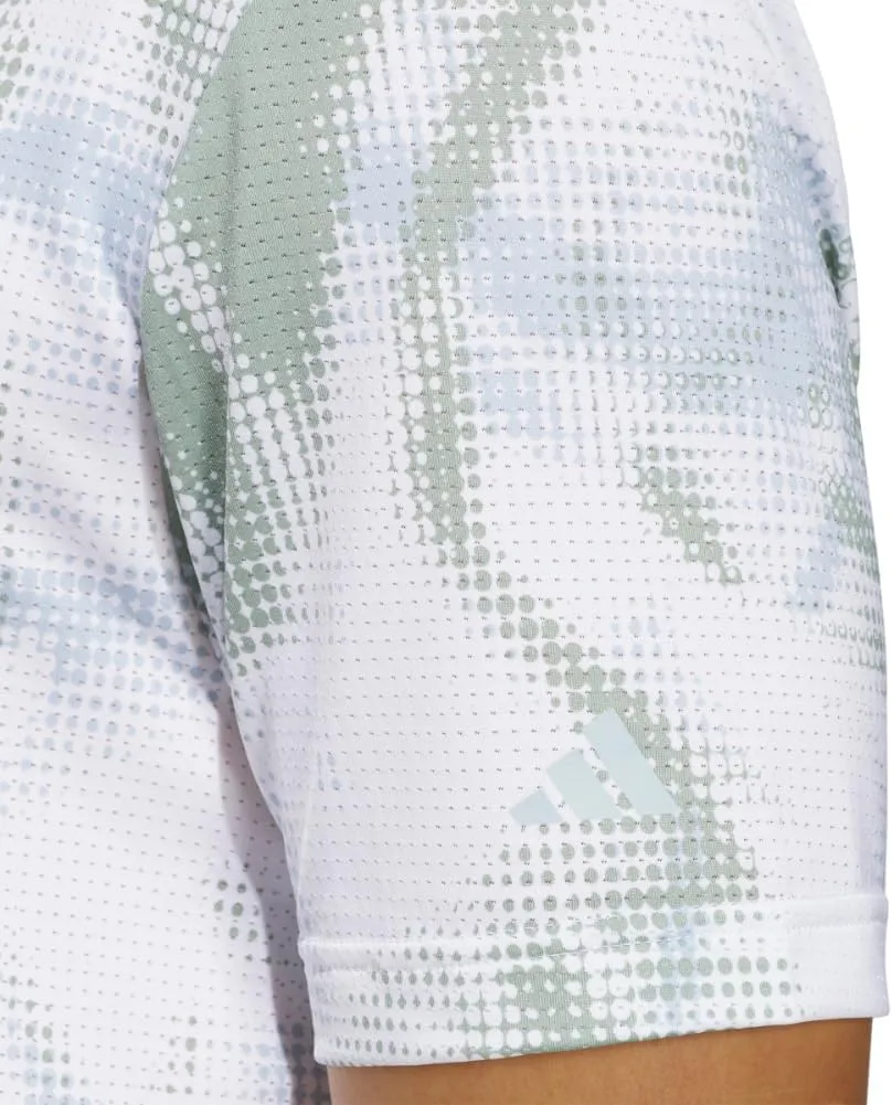 adidas Men's Ultimate365 Printed Mesh Polo Shirt