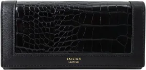Aisi Women Men Leather Wallet Embossed Crocodile Clutch Wallet Credit Card Holder