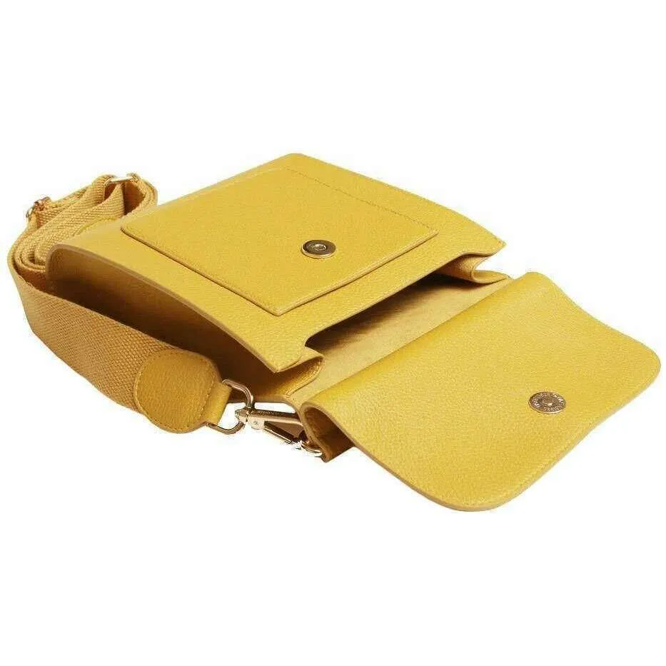 Alice Wheeler London Bloomsbury Crossbody Bag - Ochre Yellow