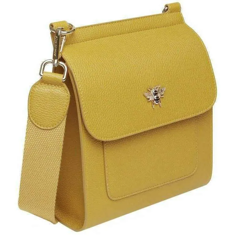 Alice Wheeler London Bloomsbury Crossbody Bag - Ochre Yellow