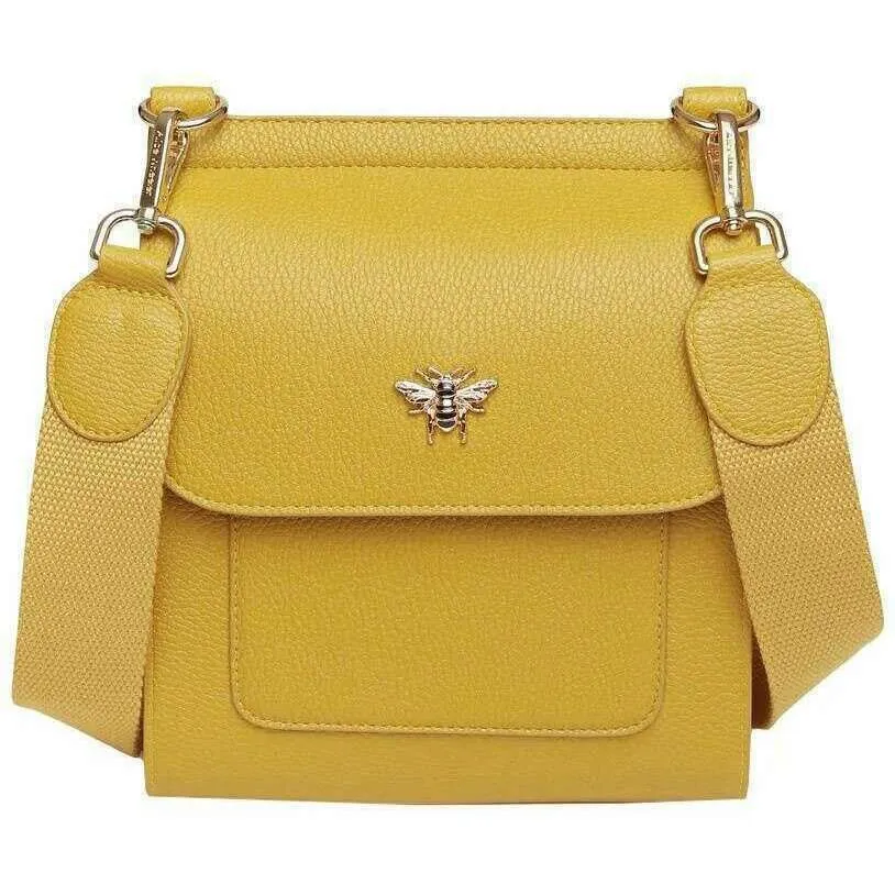 Alice Wheeler London Bloomsbury Crossbody Bag - Ochre Yellow