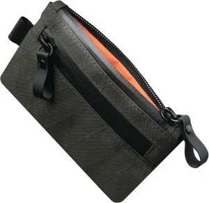 ALPAKA Zip Pouch - Dark Green X-Pac RFID-Blocking Cash and Card Wallet - Made with Carbon Neutral and Weatherproof Fabrics, YKK Zipper for Men
