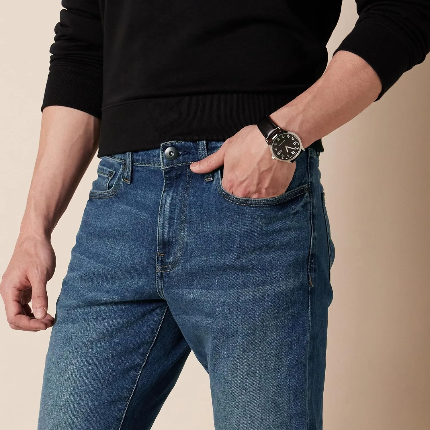 Amazon Essentials Men's Slim-Fit Comfort Stretch Jeans (Previously Goodthreads)