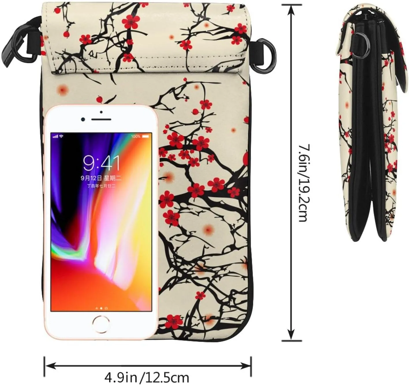AMRANDOM Small Crossbody Bag for Women Men Mini Phone Purses with Crossbody Strap
