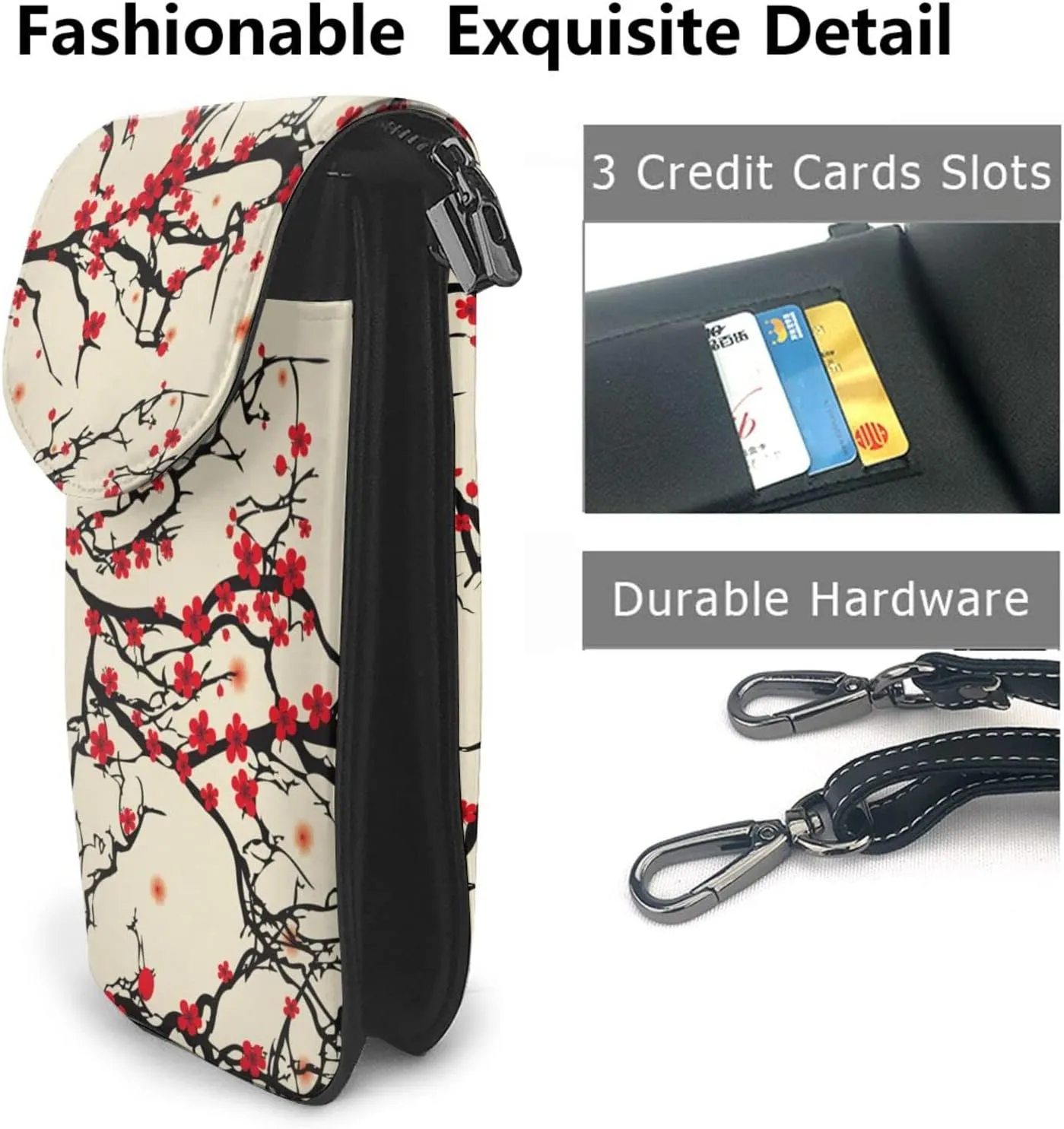 AMRANDOM Small Crossbody Bag for Women Men Mini Phone Purses with Crossbody Strap