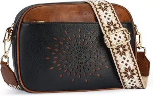 APHISON Quilted Crossbody Bags for Women Trendy,Vegan Leather Small Crossbody Purses Shoulder Handbags with Adjustable Strap