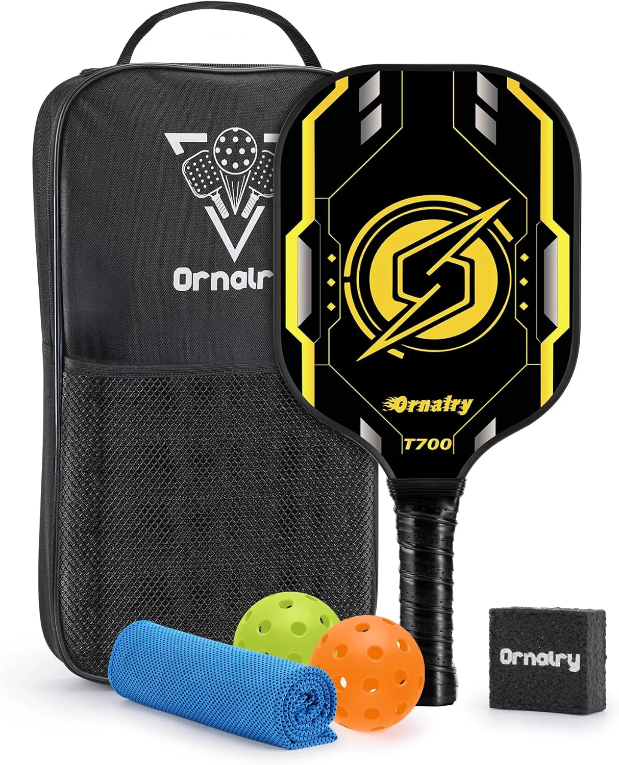 Approved T700 Carbon Fiber Pickleball Paddles Pickleball Paddles with 16mm Polypropylene Honeycomb Core, High Grit & Spin Pickle Ball Rackets Gifts Ideal for Intermediates to Pros