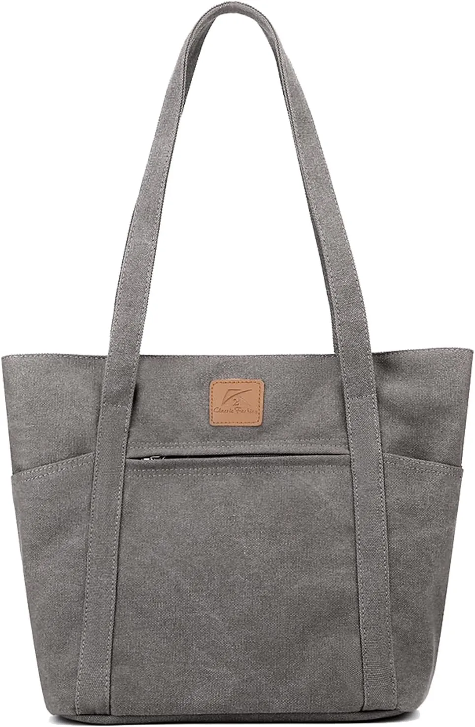 ArcEnCiel Canvas Multi-pocket Womens Shoulder Handbag With Zipper,For Large Capacity Purse Bags Handbag