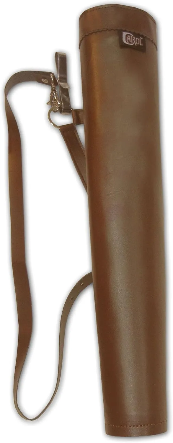 Archery, Hunting Outdoor Indoor Sports, Recurve/Compound/Longbow Traditional Faux Leather Dual Use Shoulder Back & Hip Side Arrow Holder, Quiver, Bag
