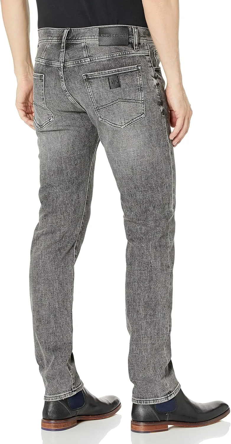 Armani Exchange Men's 5 Pocket Stretch Cotton Grey Denim Pant