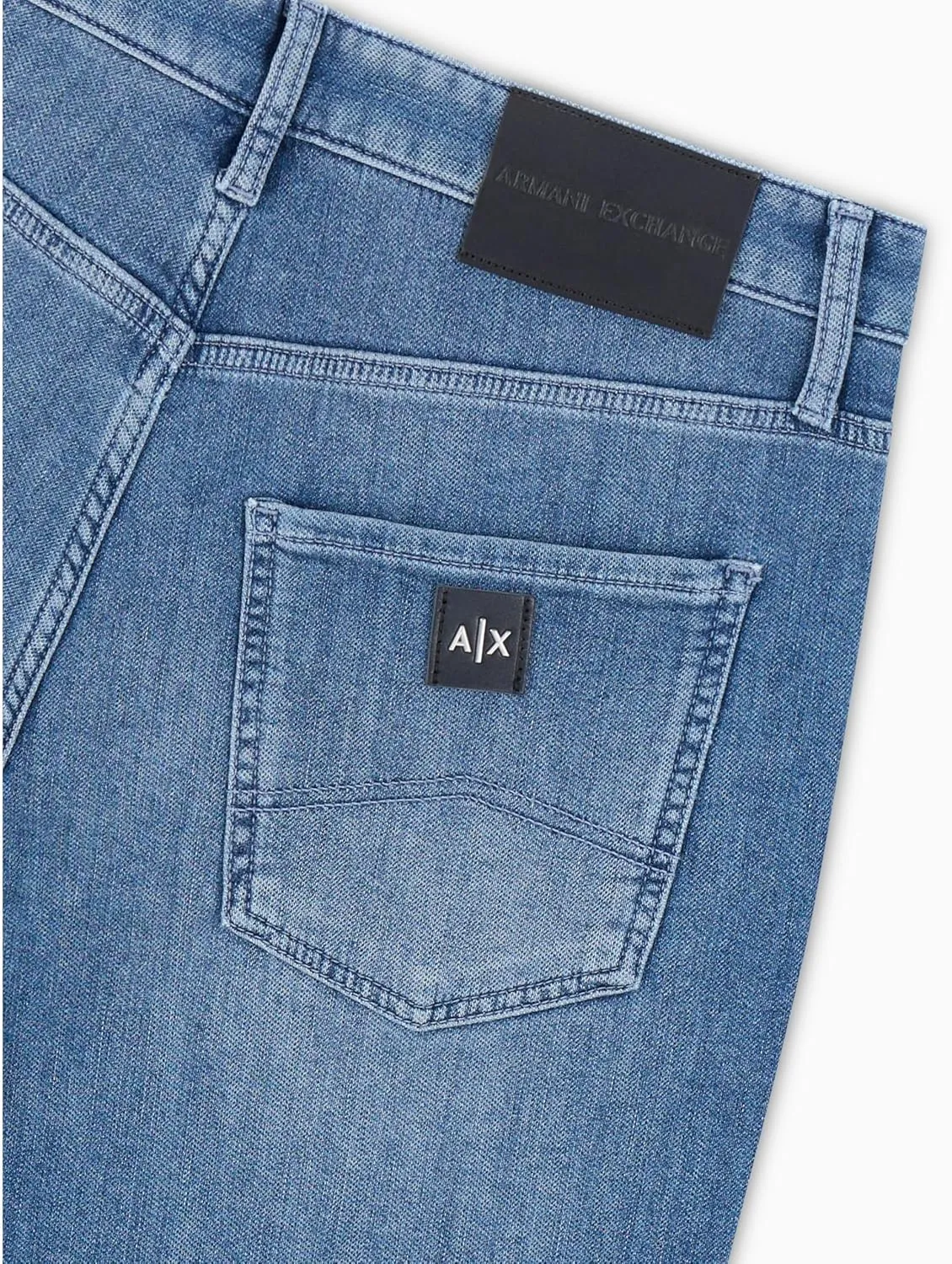 Armani Exchange Men's Skinny Fit Comfort Fleece 5 Pocket Pant Denim