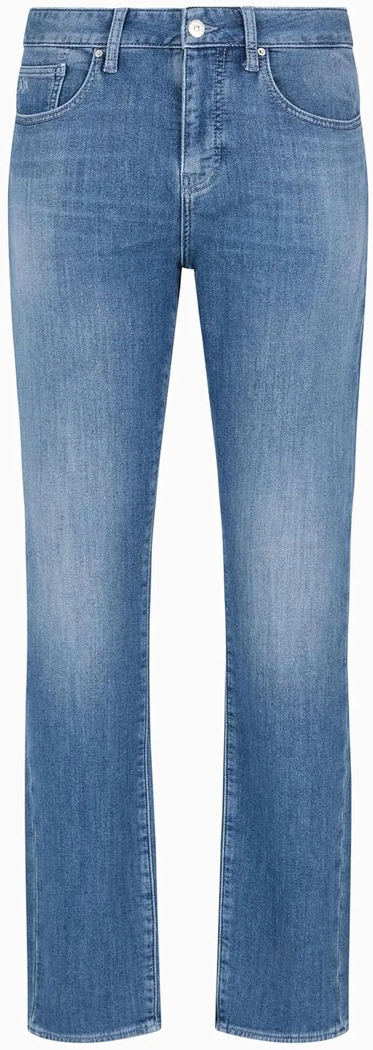 Armani Exchange Men's Skinny Fit Comfort Fleece 5 Pocket Pant Denim