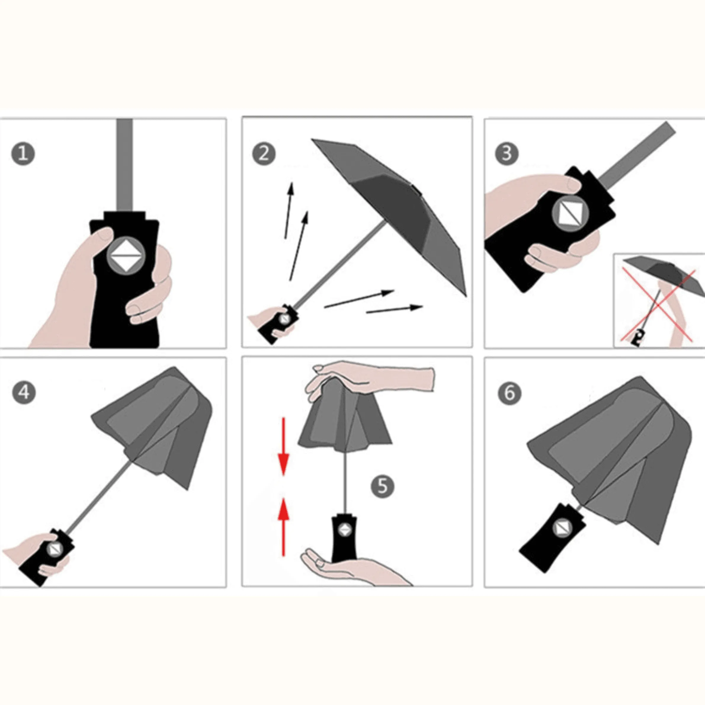 Automatic UV Umbrella - Wind-Resistant Sleek Design