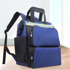 Backpack Portable Multifunctional Tool Backpack Oxford Cloth Backpack Backpack Bag Reflective Strip Tool Storage Bag Handbag Toolbox