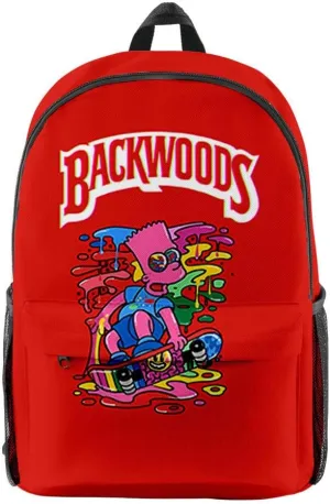 Backwoods Laptop School Backpack Travel Shoulder Book Backpack (B), 26*44*15cm