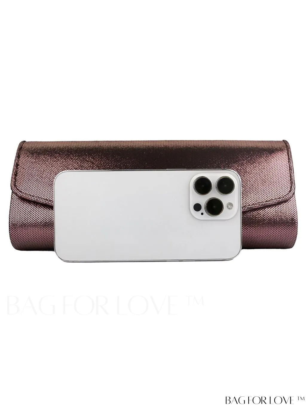 BagForLove - Chic Flap Clutch - Elegant Design with Metal Chain Strap