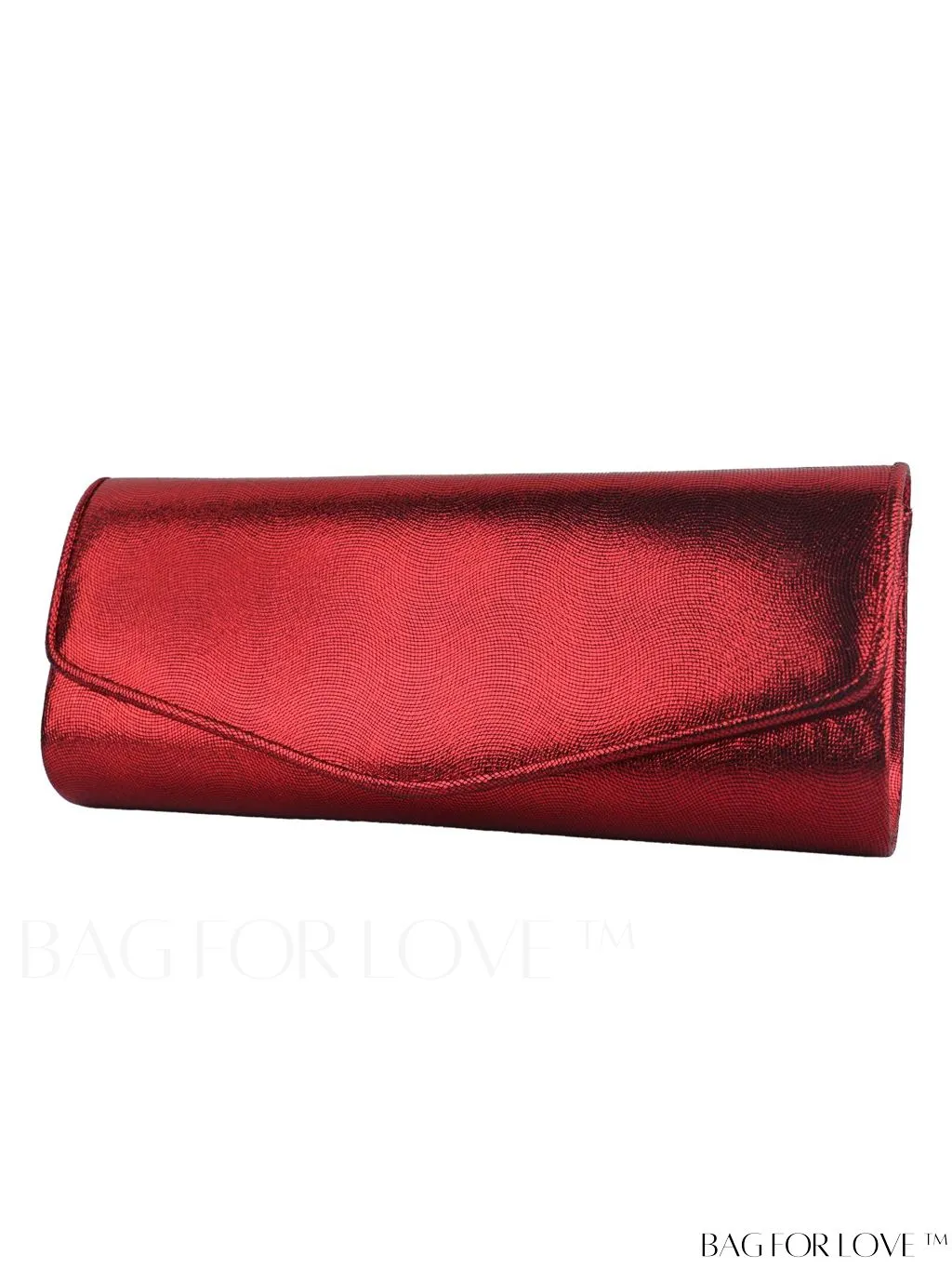 BagForLove - Chic Flap Clutch - Elegant Design with Metal Chain Strap