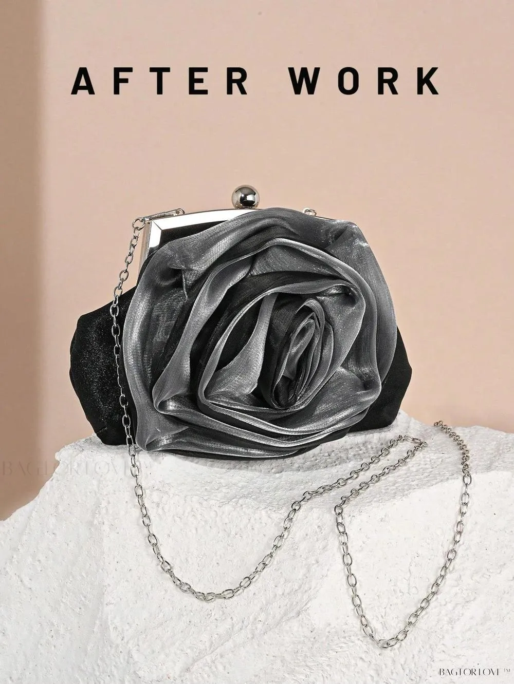 BagForLove - Elegant Bridal Handbag Features Delicate Flower Design