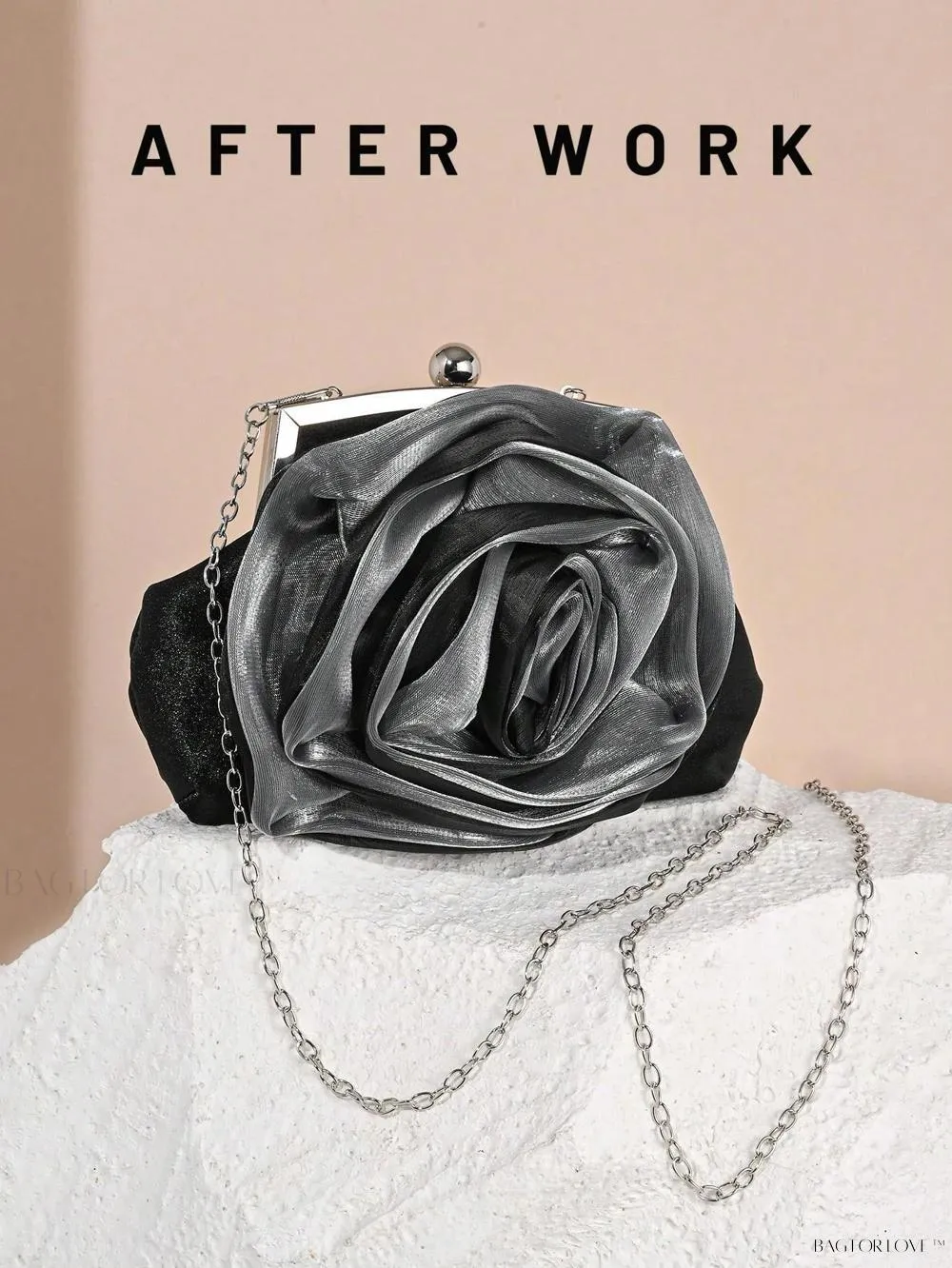 BagForLove - Elegant Bridal Handbag Features Delicate Flower Design