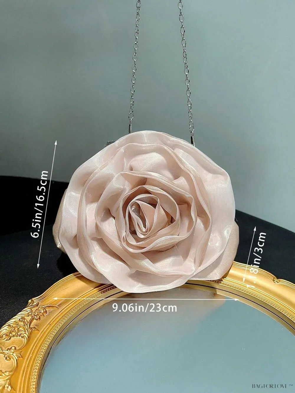 BagForLove - Elegant Bridal Handbag Features Delicate Flower Design