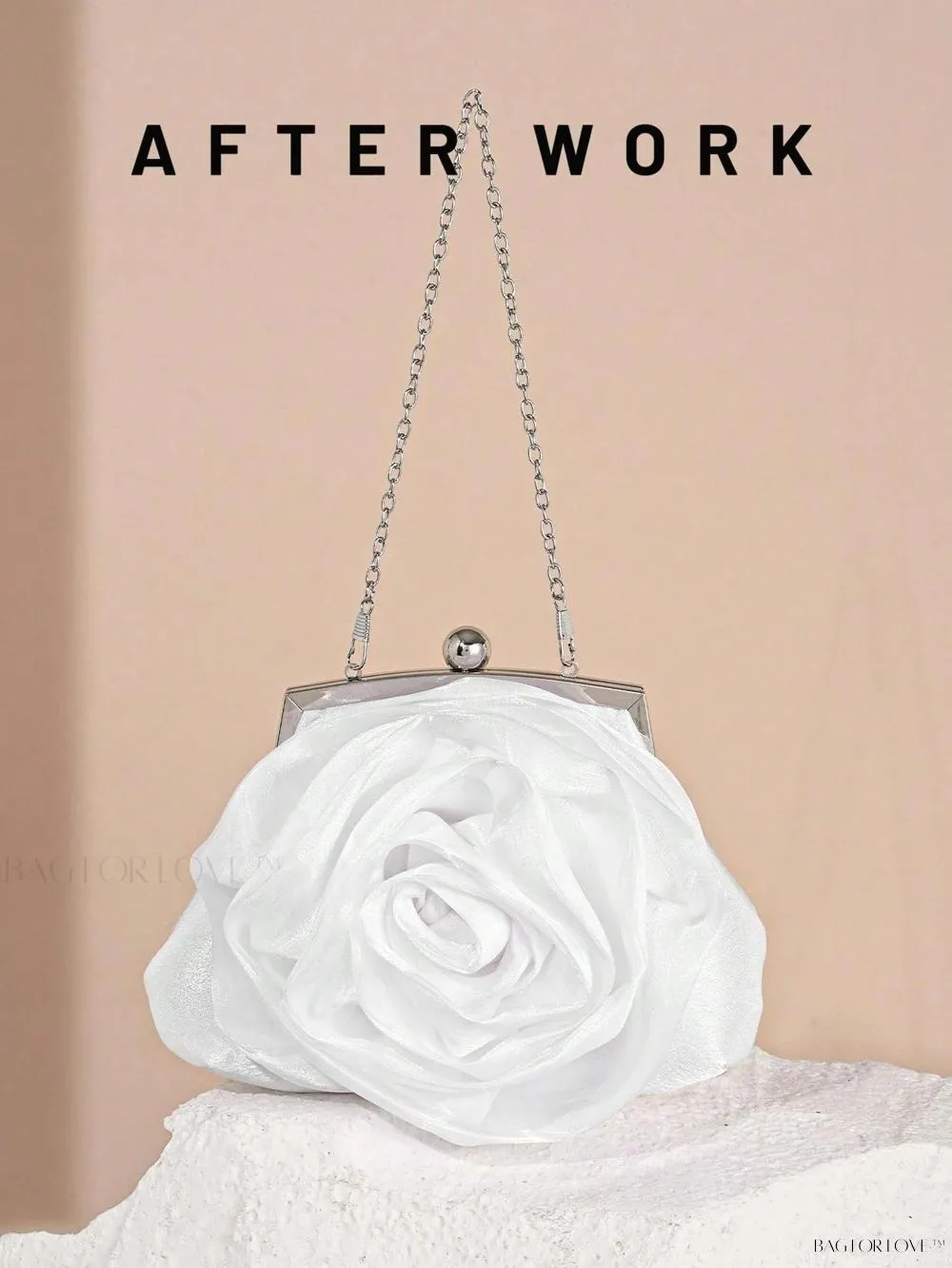 BagForLove - Elegant Bridal Handbag Features Delicate Flower Design