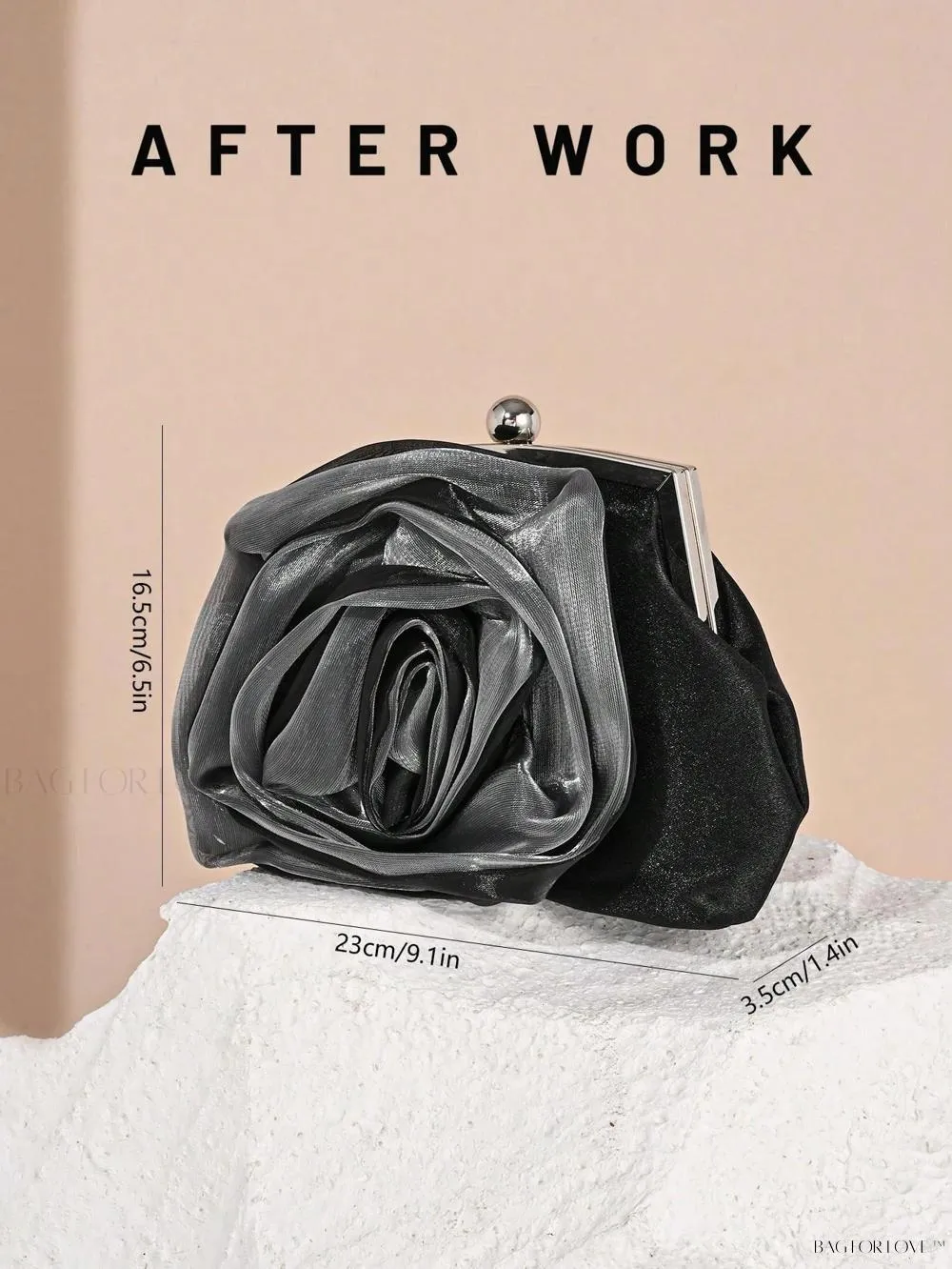 BagForLove - Elegant Bridal Handbag Features Delicate Flower Design