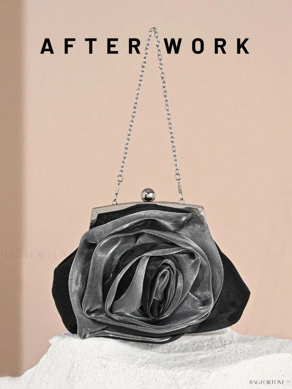 BagForLove - Elegant Bridal Handbag Features Delicate Flower Design