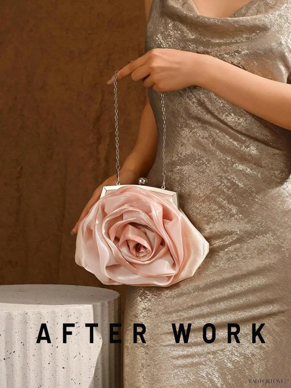 BagForLove - Elegant Bridal Handbag Features Delicate Flower Design
