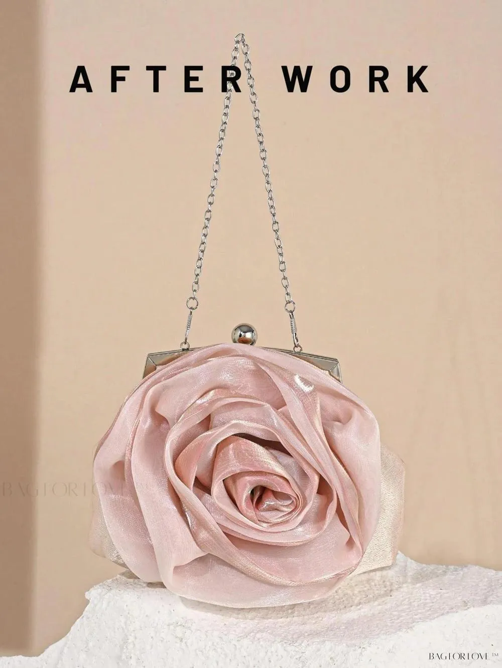 BagForLove - Elegant Bridal Handbag Features Delicate Flower Design
