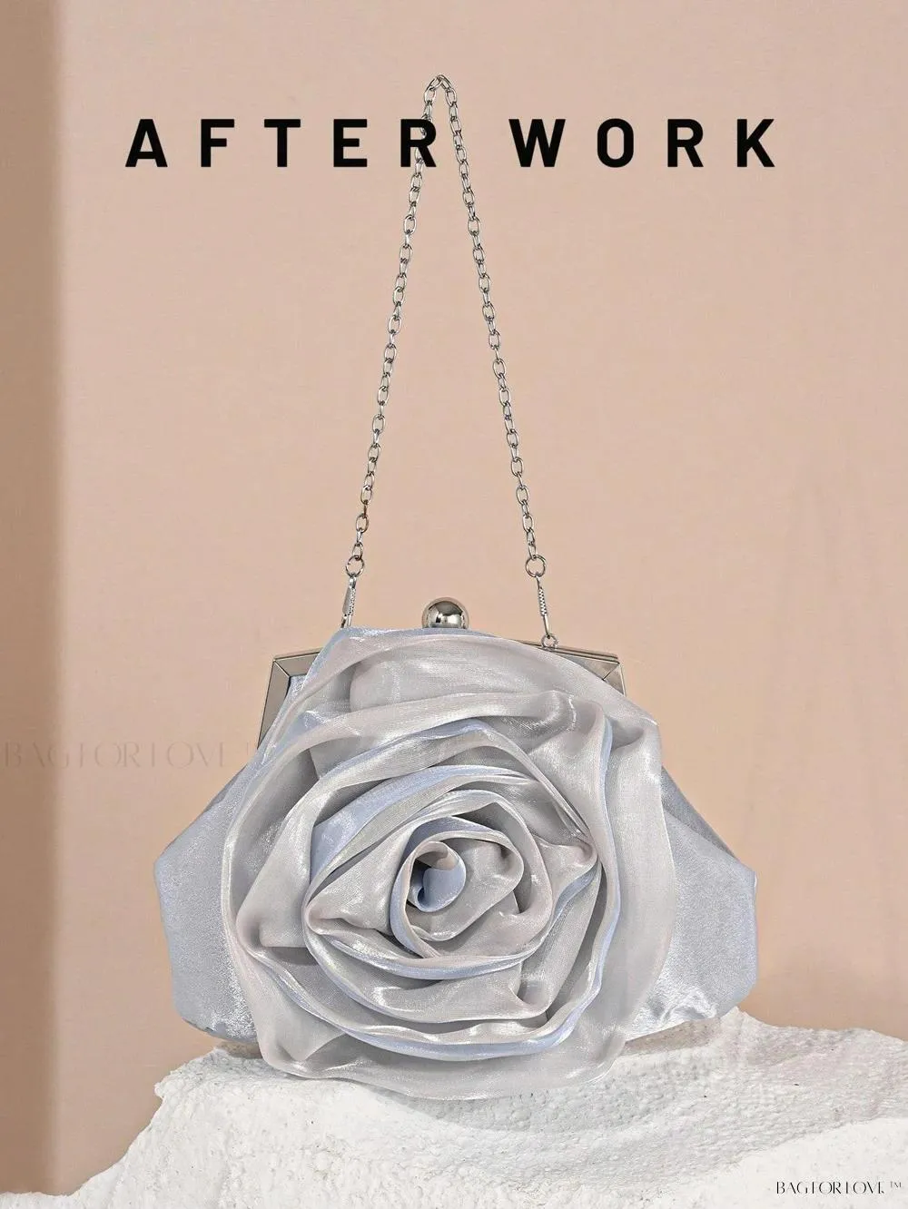 BagForLove - Elegant Bridal Handbag Features Delicate Flower Design