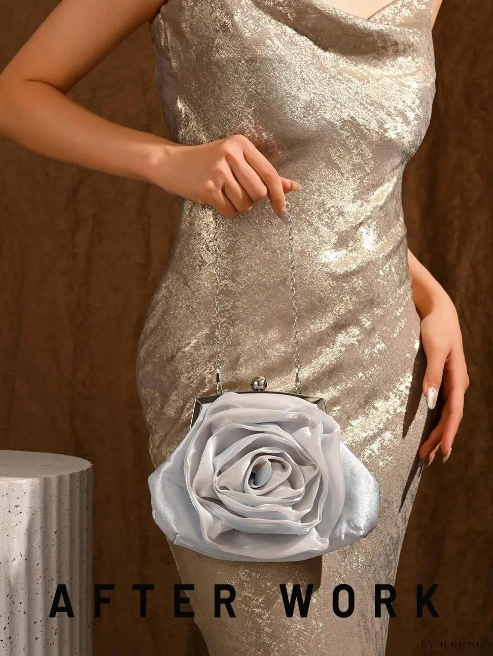BagForLove - Elegant Bridal Handbag Features Delicate Flower Design