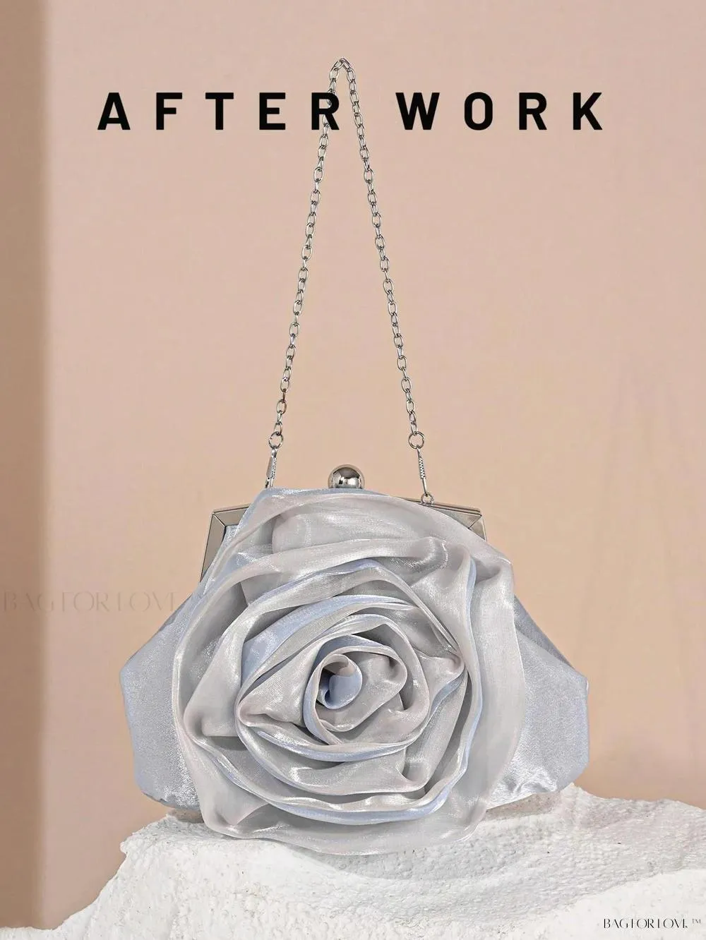 BagForLove - Elegant Bridal Handbag Features Delicate Flower Design