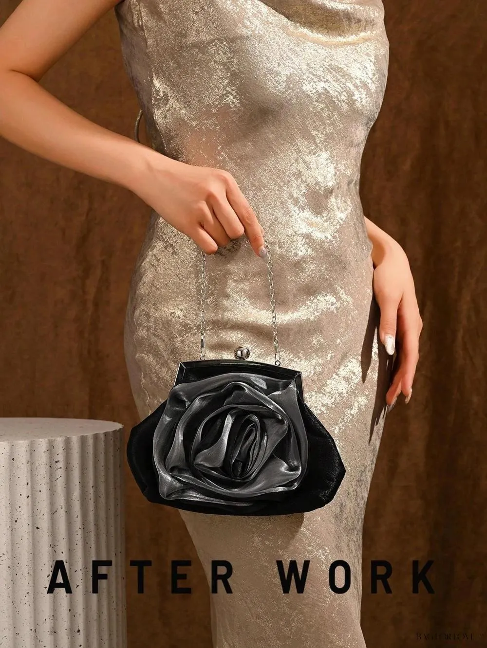 BagForLove - Elegant Bridal Handbag Features Delicate Flower Design